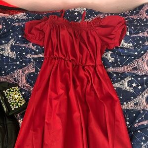 Red youth dress